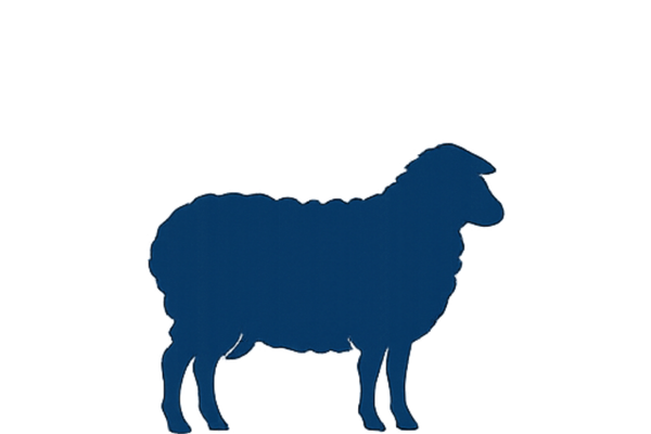 Sheep-shaped icon