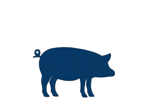 Icon in the shape of a pig